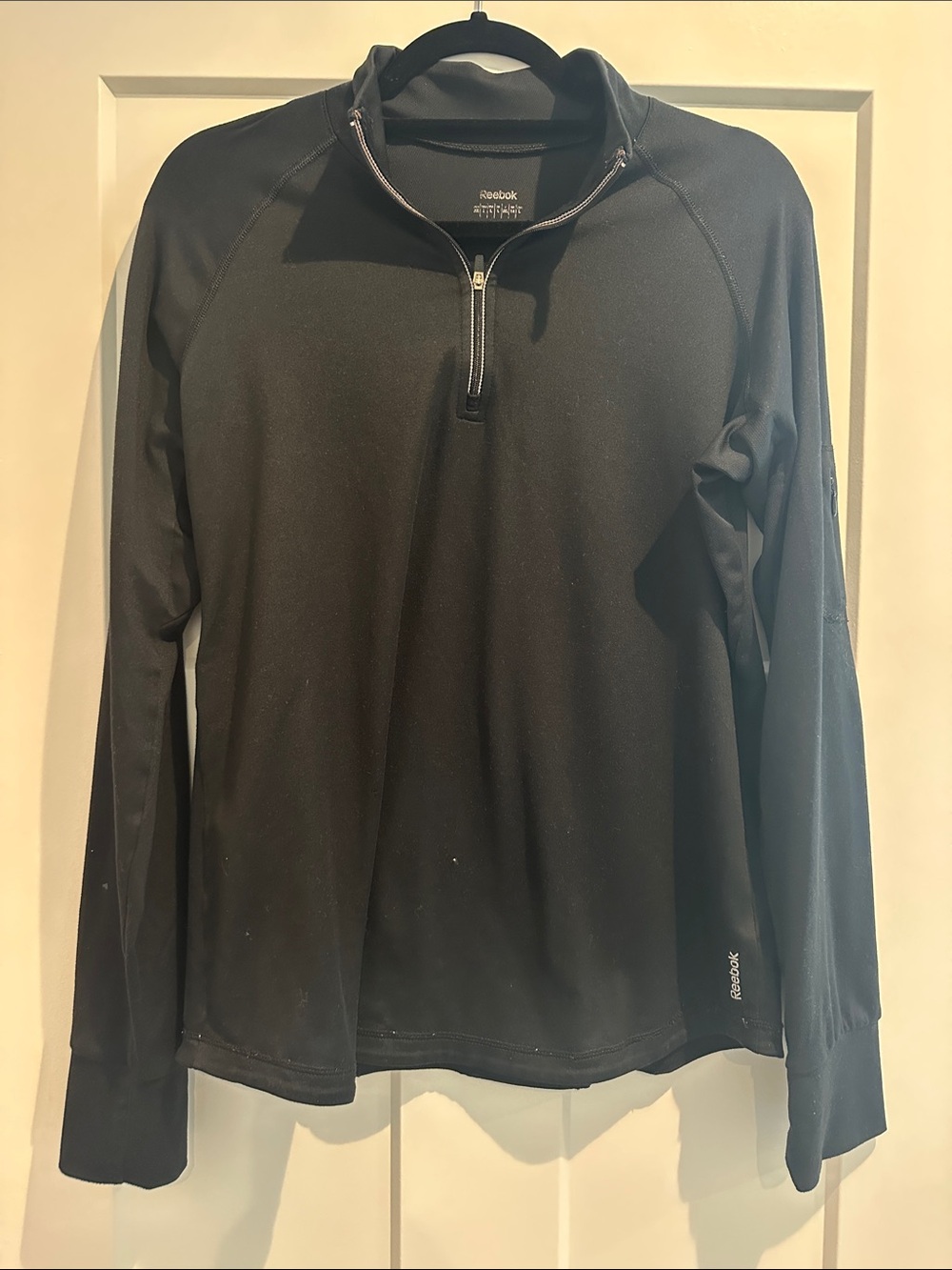 Reebok Black Half-Zip Athletic Pullover
